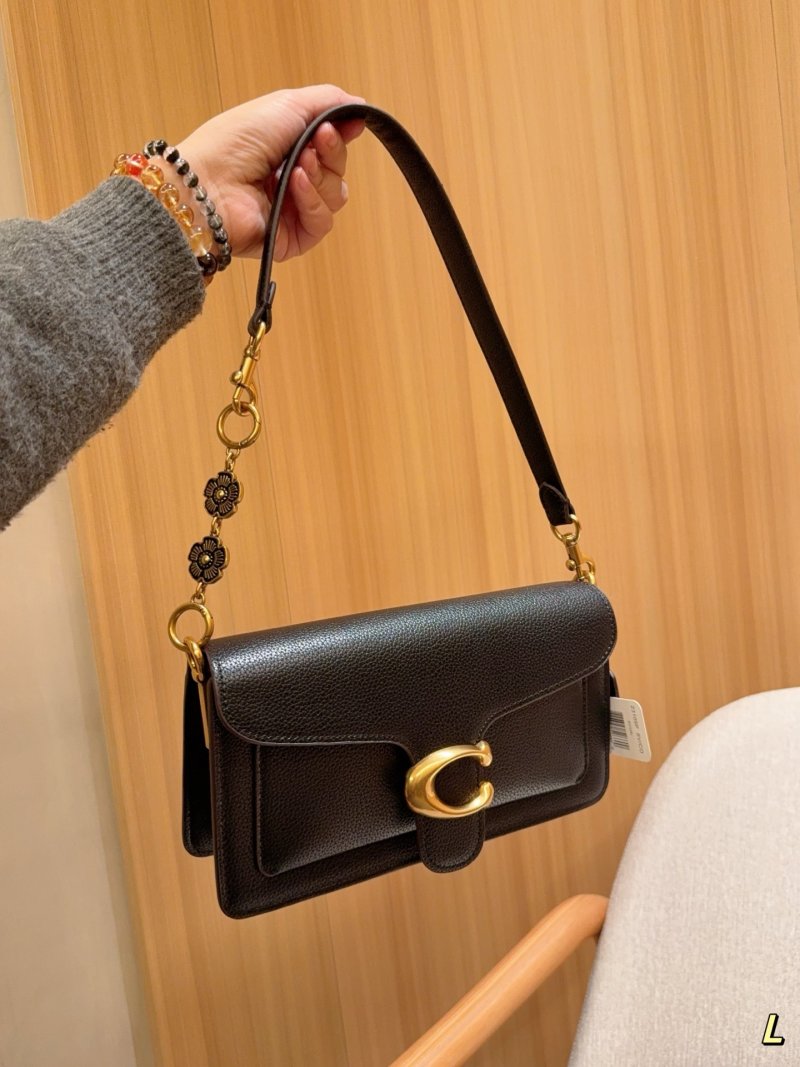 Coach Tabby Black Leather Shoulder Bag view