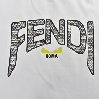 Fendi Roma White Graphic T-Shirt view 15