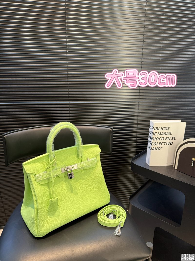 Hermès Birkin 30cm Neon Yellow Leather Tote Bag