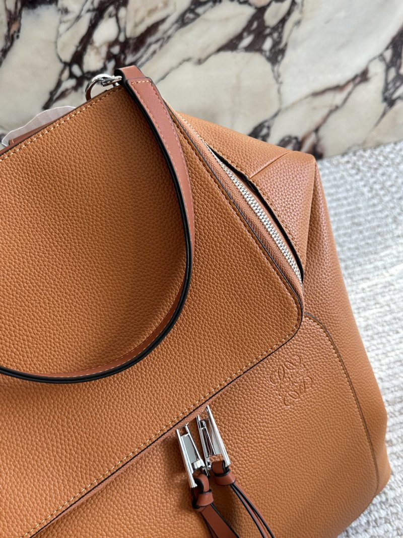 Loewe Goya Small Backpack Tan Leather view