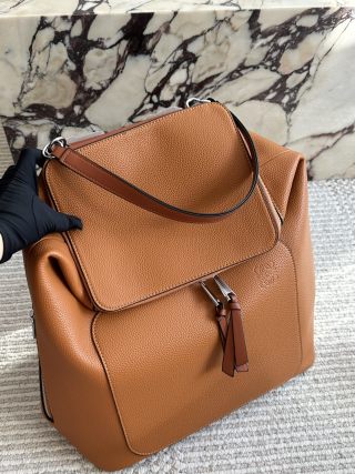 Loewe Goya Small Backpack Tan Leather view 9