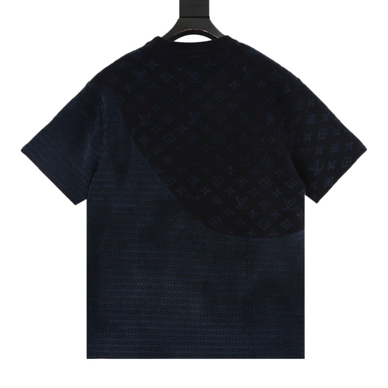 Louis Vuitton Monogram Navy Short Sleeve T-Shirt view