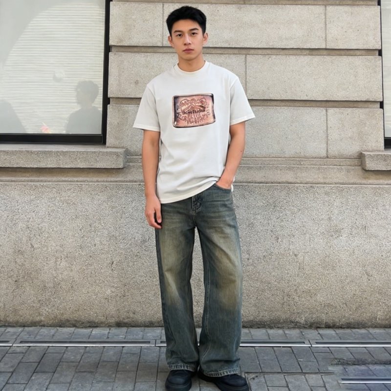 Essentials White Graphic Logo T-Shirt view
