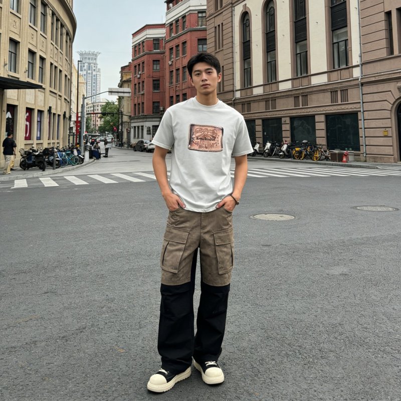 Essentials White Graphic Logo T-Shirt view