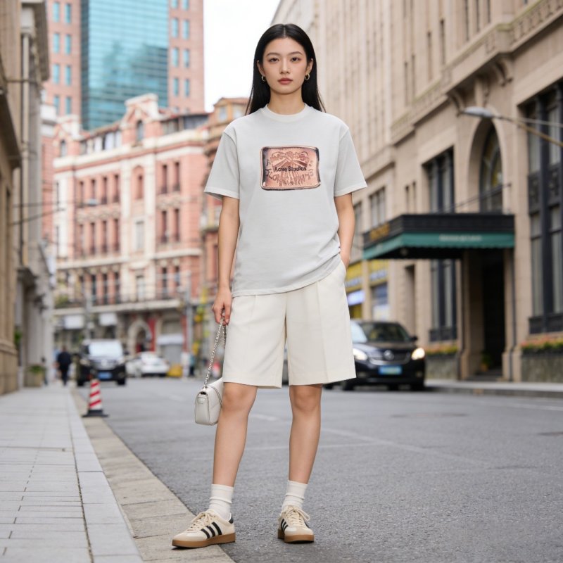 Essentials White Graphic Logo T-Shirt view