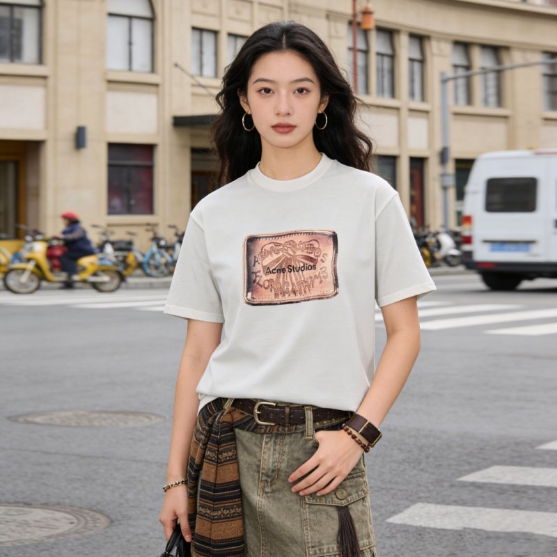 Essentials White Graphic Logo T-Shirt view
