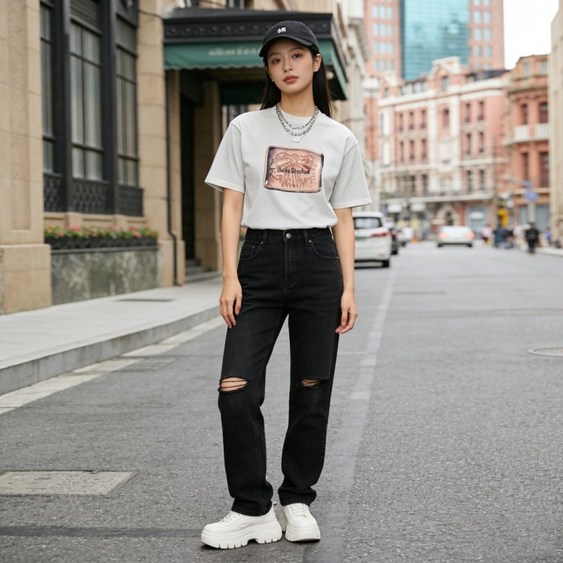 Essentials White Graphic Logo T-Shirt view
