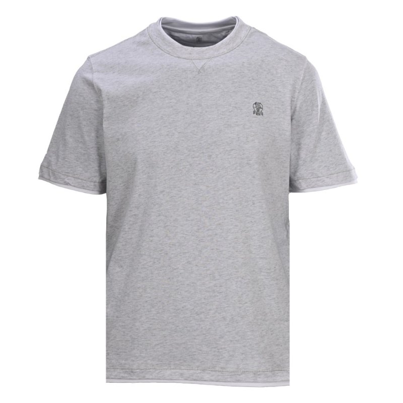Burberry Light Grey Crewneck T-Shirt view