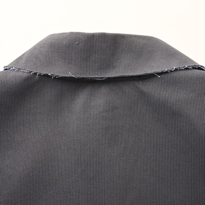 Essentials Charcoal Oversized Wool Blend Shirt Jacket view