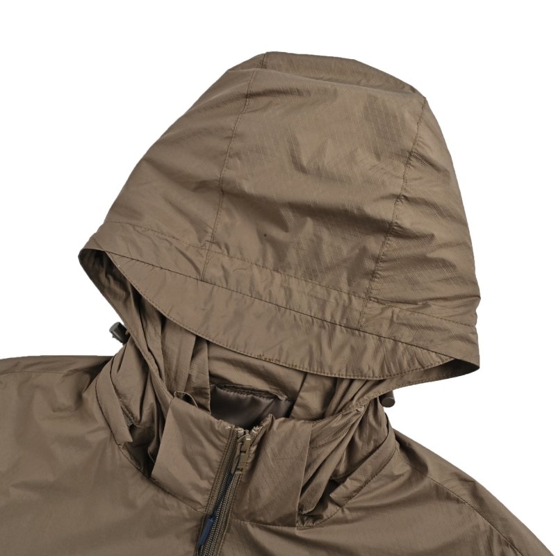 Stone Island Taupe Hooded Nylon Jacket view
