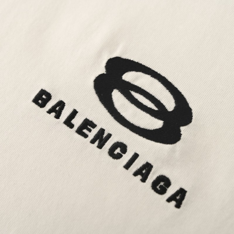 Balenciaga Unity Sports Icon Dual Stripe White T-Shirt view