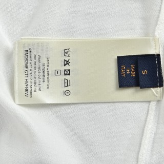 Louis Vuitton Fairisle Geometric Intarsia Knit Short Sleeve T-Shirt Cream view 11