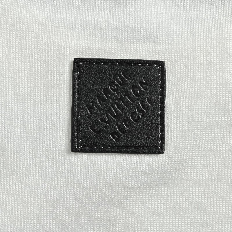 Louis Vuitton Fairisle Geometric Intarsia Knit Short Sleeve T-Shirt Cream view