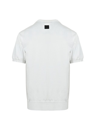 Louis Vuitton Fairisle Geometric Intarsia Knit Short Sleeve T-Shirt Cream view 4