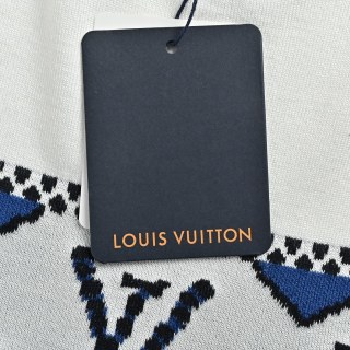 Louis Vuitton Fairisle Geometric Intarsia Knit Short Sleeve T-Shirt Cream view 7