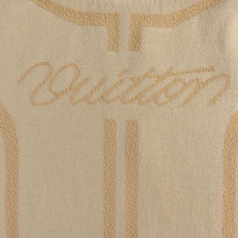 Louis Vuitton Monogram Cream Wool Bomber Jacket view