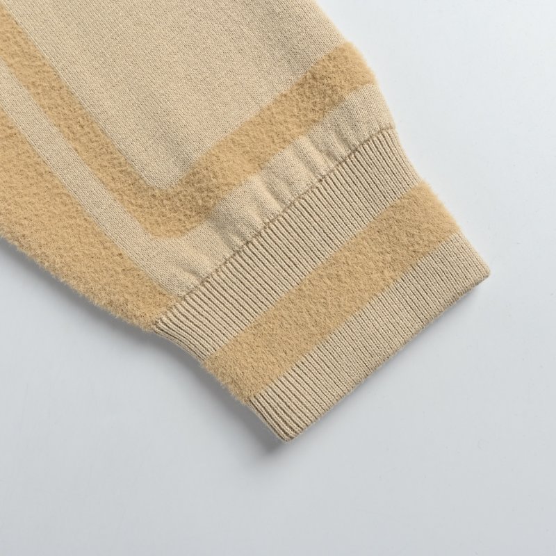 Louis Vuitton Monogram Cream Wool Bomber Jacket view