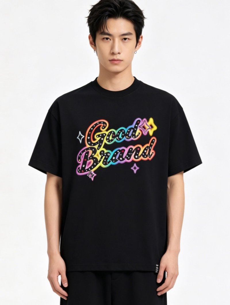 Good Brand Oversized Graphic T-Shirt Black view