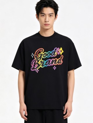 Good Brand Oversized Graphic T-Shirt Black view 2