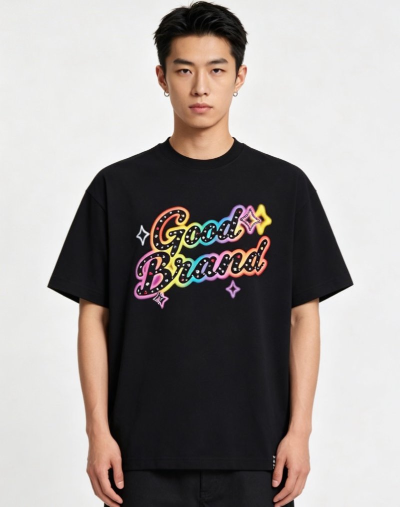 Good Brand Oversized Graphic T-Shirt Black view