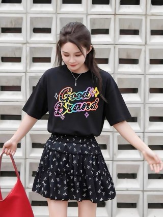 Good Brand Oversized Graphic T-Shirt Black view 6