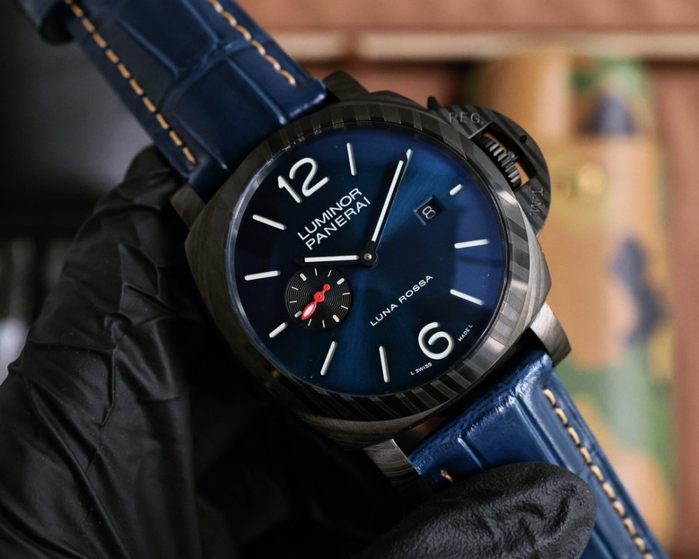 Panerai Luminor Luna Rossa 44mm Automatic Watch Blue Dial view