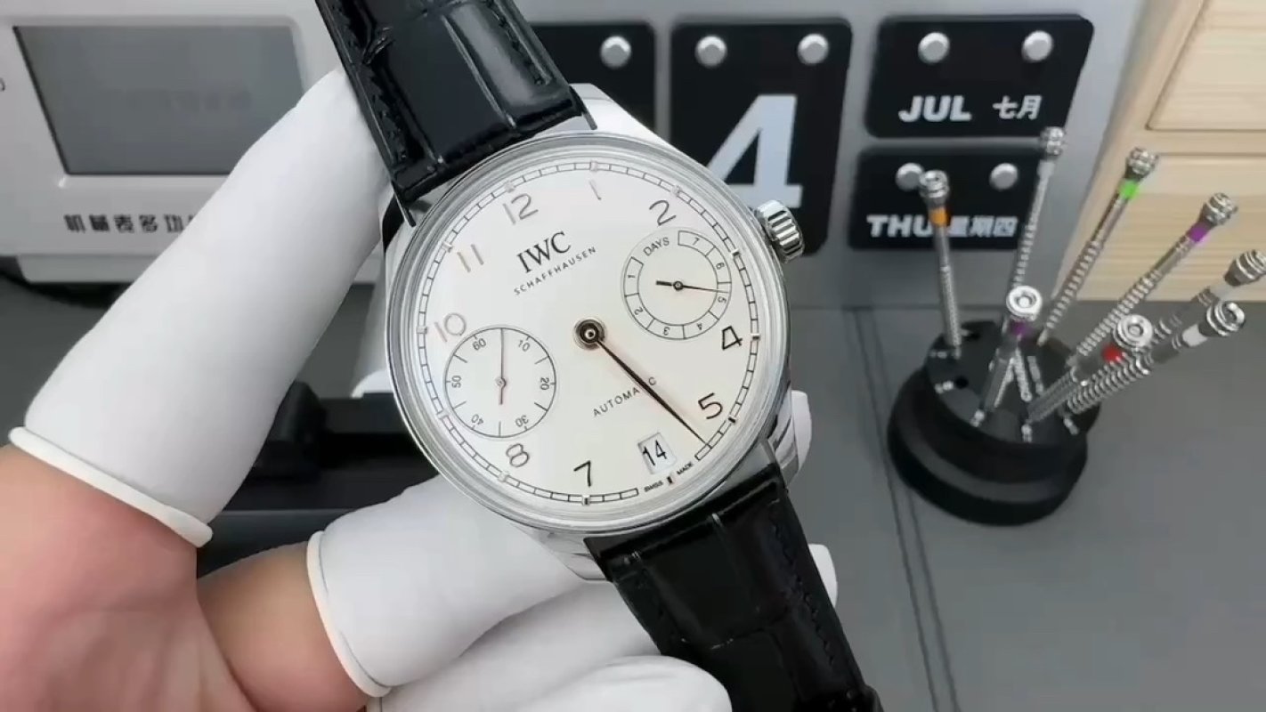 IWC Portugieser Seven Day Automatic Watch Silver Dial