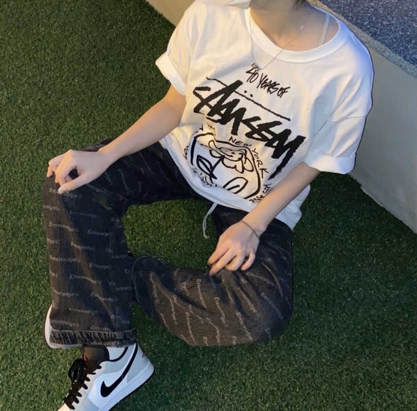 Stüssy White Graphic Print Short Sleeve T-Shirt