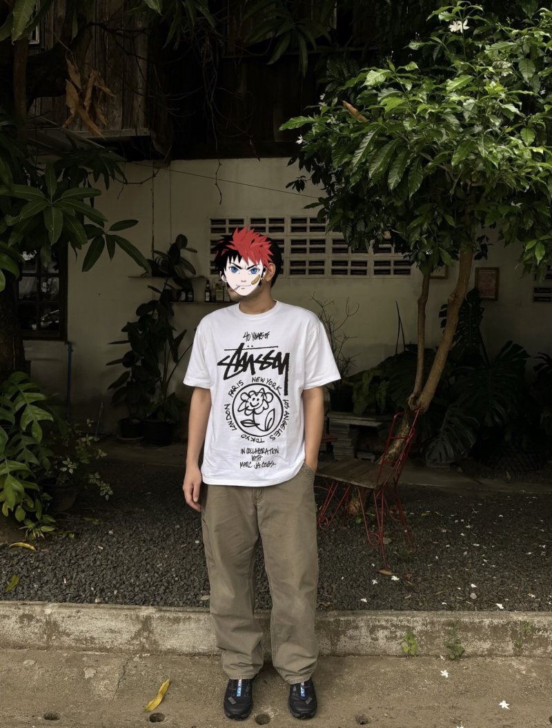 Stüssy White Graphic Print Short Sleeve T-Shirt view