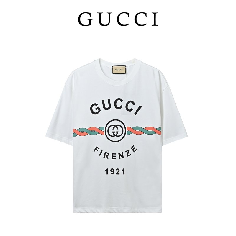 Gucci Firenze 1921 Logo White T-Shirt view
