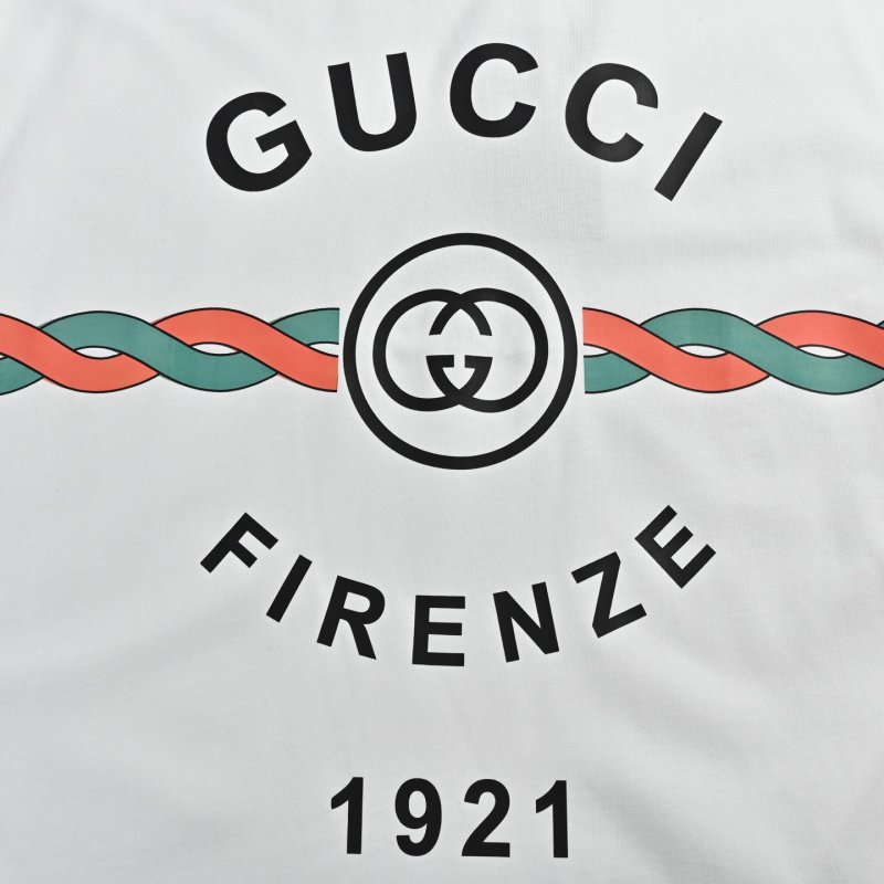 Gucci Firenze 1921 Logo White T-Shirt view