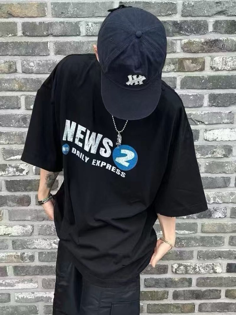News Daily Express Black Short Sleeve T-Shirt