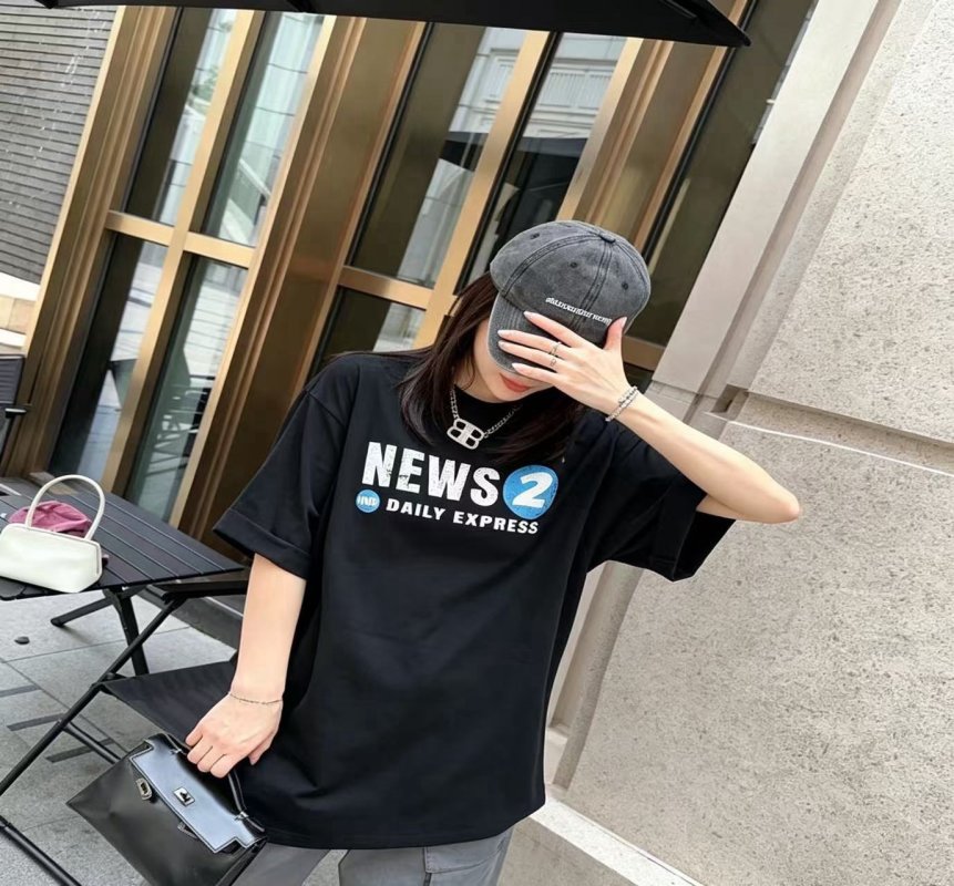 News Daily Express Black Short Sleeve T-Shirt view