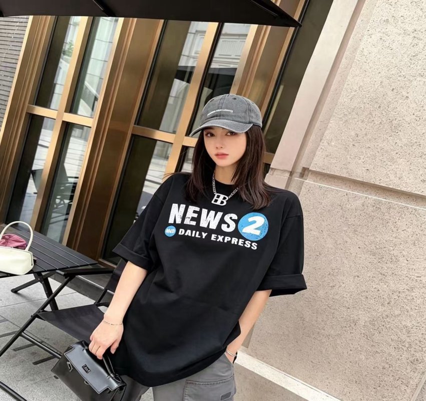 News Daily Express Black Short Sleeve T-Shirt view