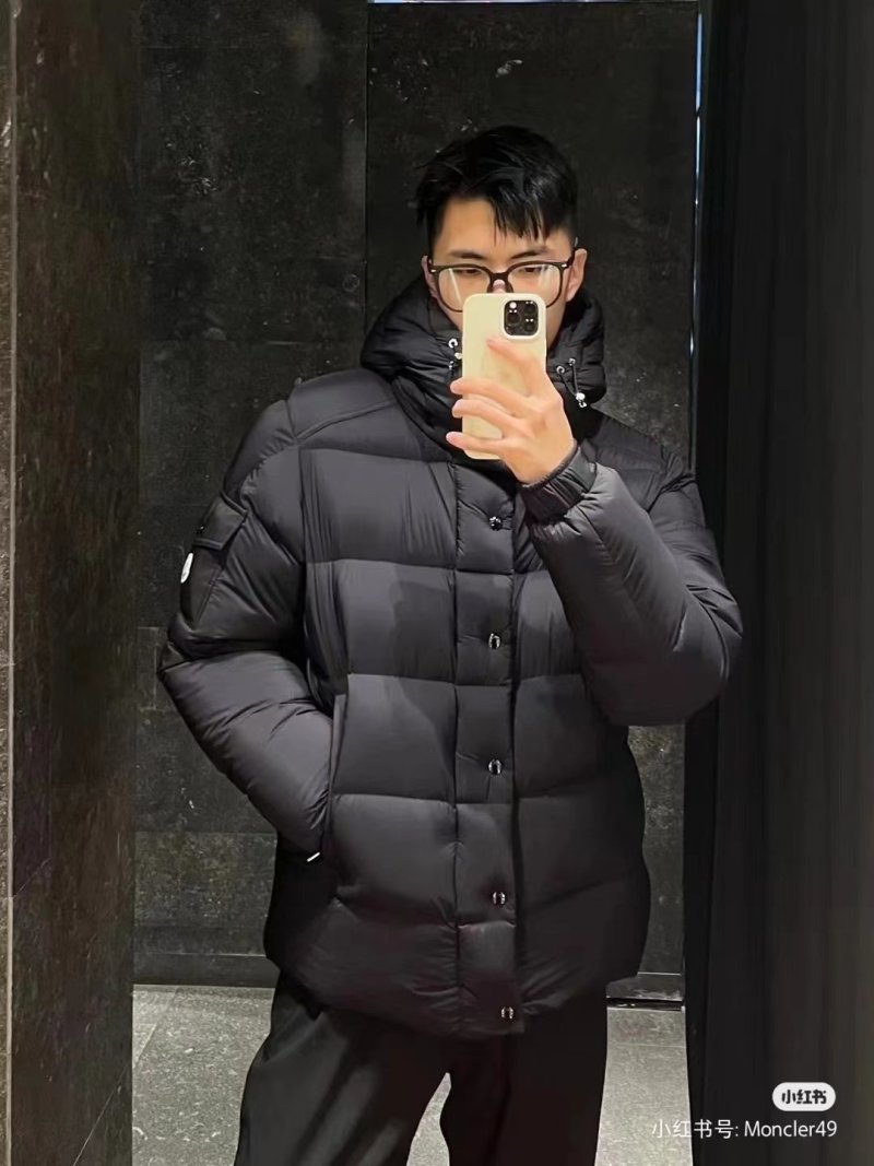 Moncler Black Quilted Down Puffer Jacket