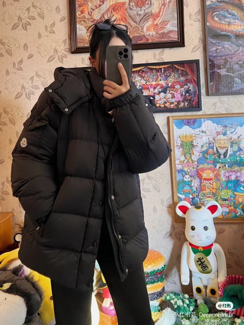 Moncler Black Quilted Down Puffer Jacket view
