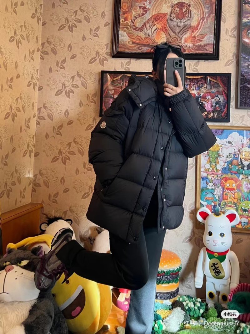 Moncler Black Quilted Down Puffer Jacket view