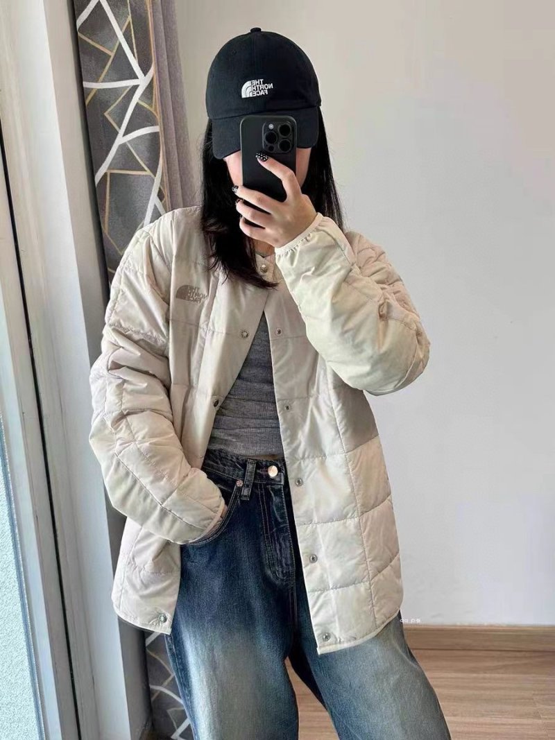 The North Face Cream Puffer Jacket view