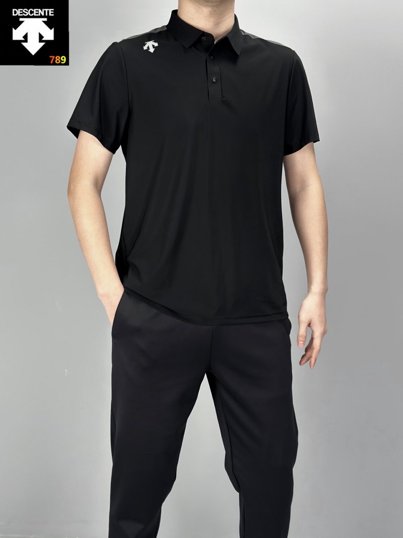 Descente Ice-Silk Breathable Polo Black