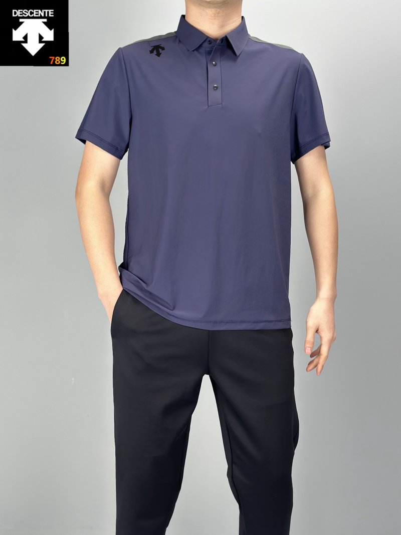 Descente Ice-Silk Breathable Polo Black view