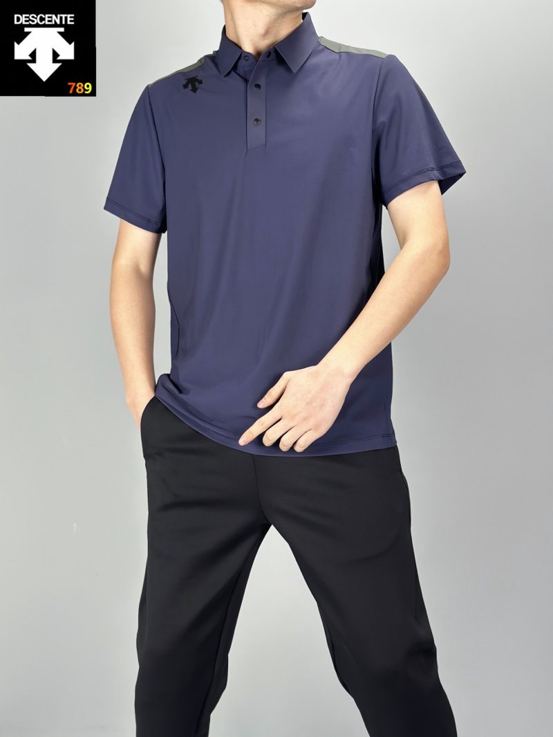 Descente Ice-Silk Breathable Polo Black view