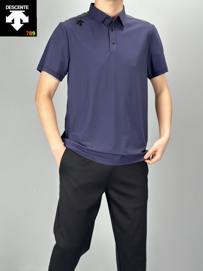 Descente Ice-Silk Breathable Polo Black view
