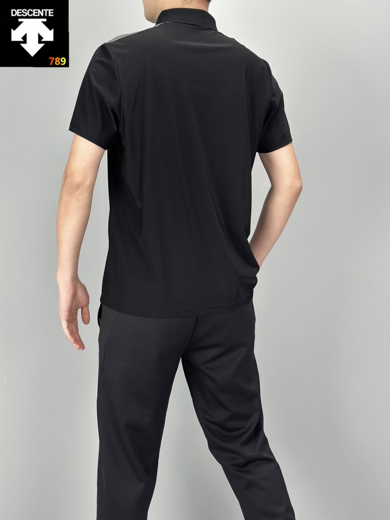 Descente Ice-Silk Breathable Polo Black view