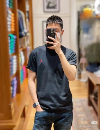 Ralph Lauren Pony Logo Crew Neck T-Shirt Black view 4