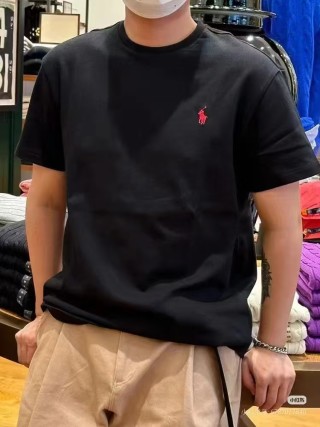 Ralph Lauren Pony Logo Crew Neck T-Shirt Black view 7
