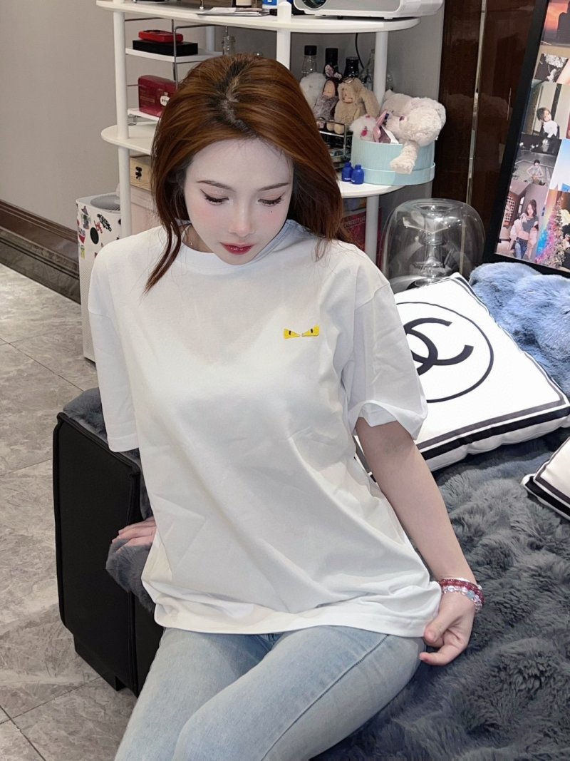 White Oversized Short Sleeve T-Shirt with Small Logo view