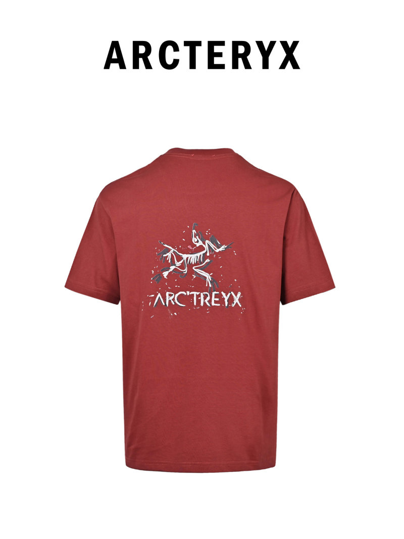 Arc'teryx Skeleton Bird Logo T-Shirt - Angola Red view