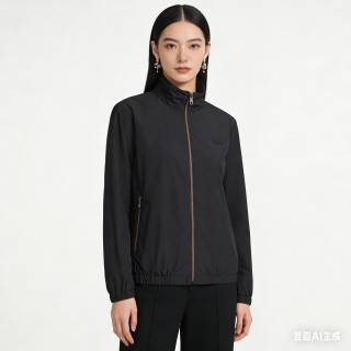 Zegna Black Lightweight Zip Jacket view 5