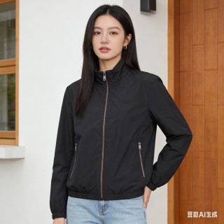 Zegna Black Lightweight Zip Jacket view 9