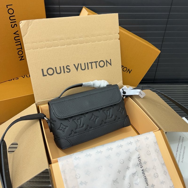 Louis Vuitton Steamer East West Monogram Crossbody Bag Black